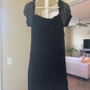 Polka dot mini dress